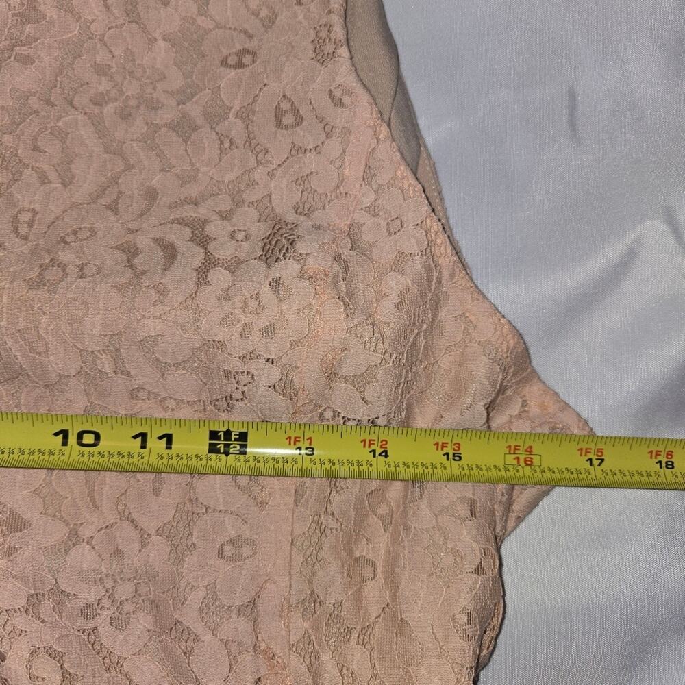 Revolve Endless Rose Lace Feather Replum Dress SZ Med NWT Apricot color coquette - Picture 7 of 11